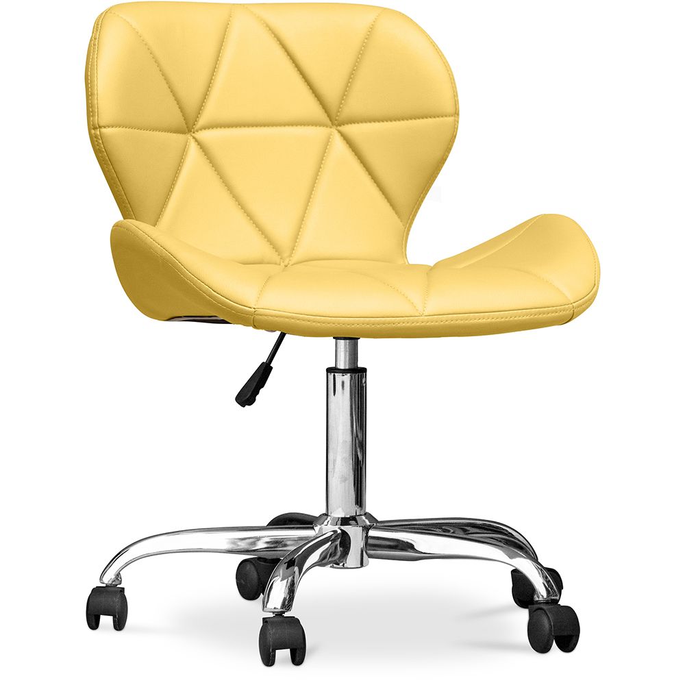 Chaise de bureau à roulettes - Chaise de bureau pivotante - Tapissée en simili cuir - Wito image 8