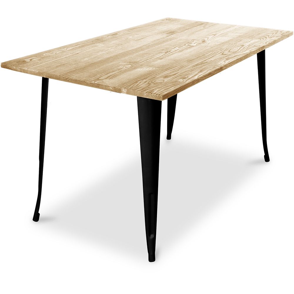 Table à manger rectangulaire - Design industriel - Bois - Troy image 8