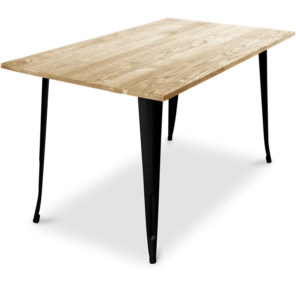 Table à manger rectangulaire - Design industriel - Bois - Troy image 8