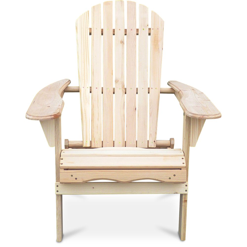 Chaise d'extérieur en bois avec accoudoirs - Chaise de jardin Adirondack - Adirondack image 8
