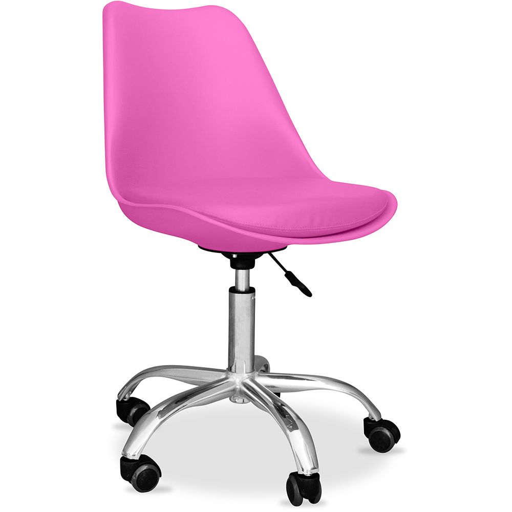 Chaise de bureau à roulettes - Chaise de bureau pivotante - Tulip image 8