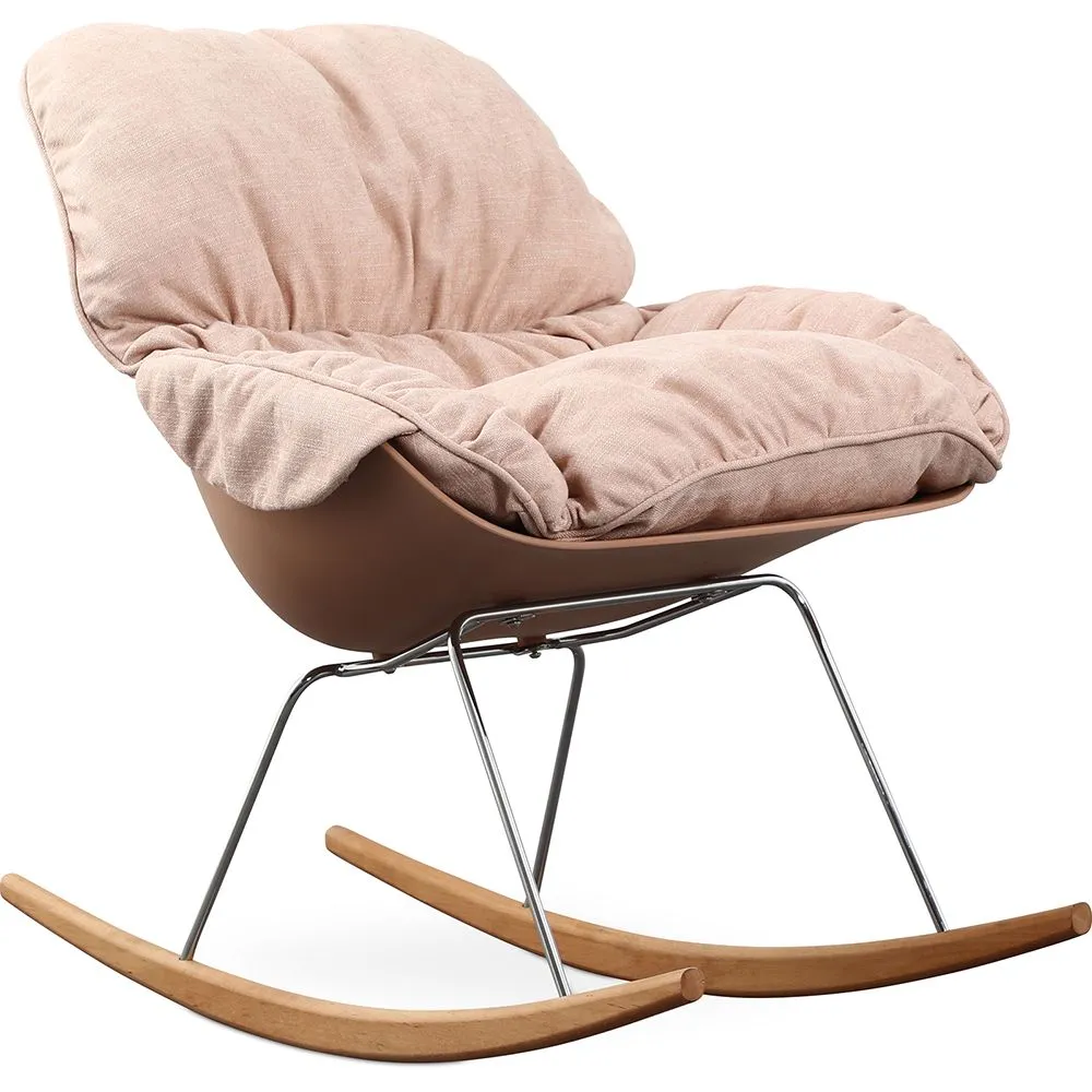 Chaise à Bascule Rembourrée - Design Scandinave - Ruma image 8