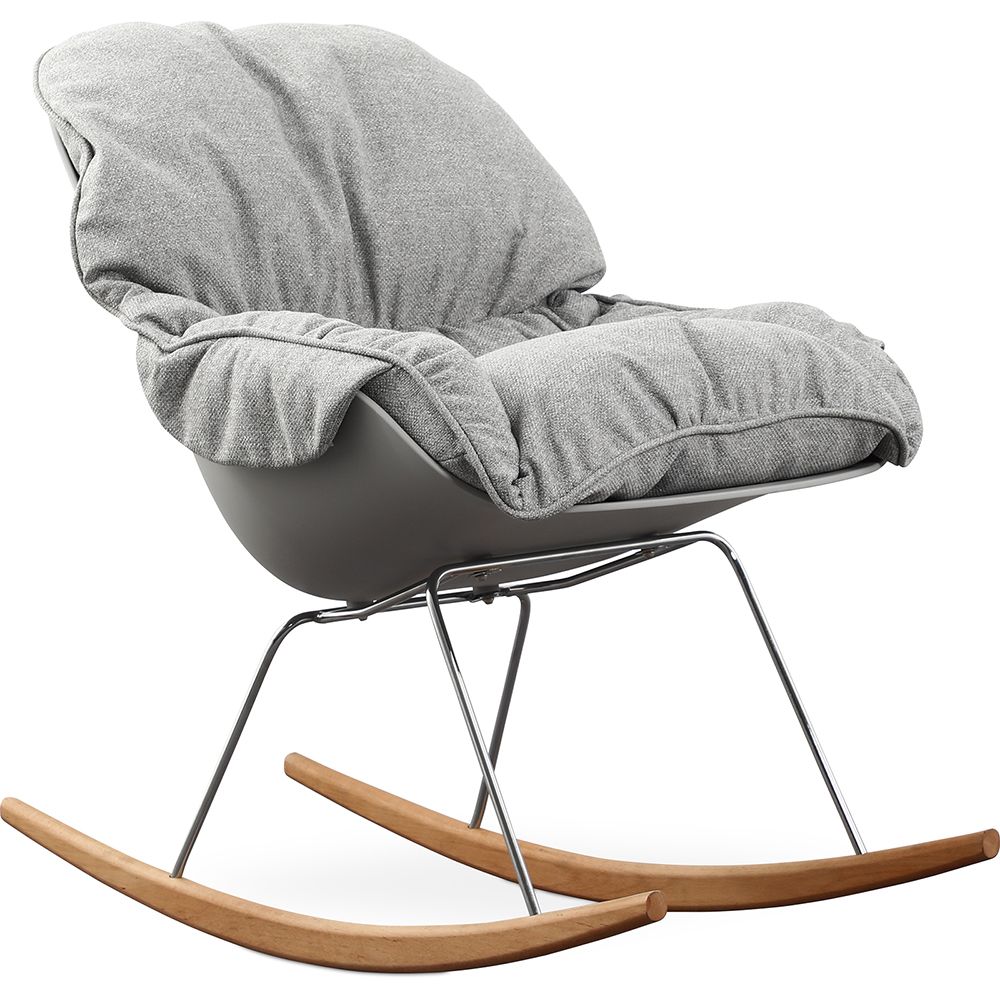 Chaise à Bascule Rembourrée - Design Scandinave - Ruma image 8