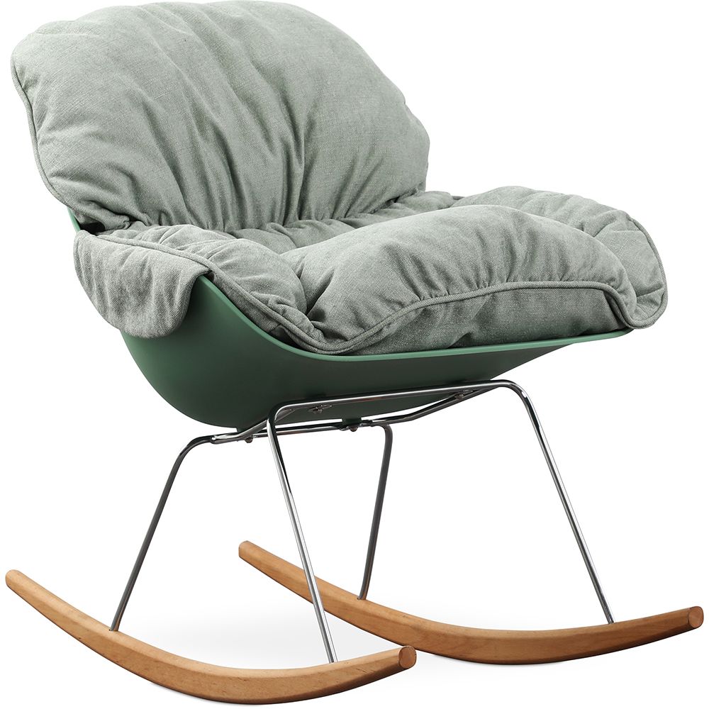 Chaise à Bascule Rembourrée - Design Scandinave - Ruma image 8