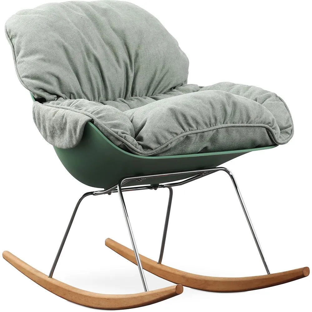 Chaise à Bascule Rembourrée - Design Scandinave - Ruma image 8