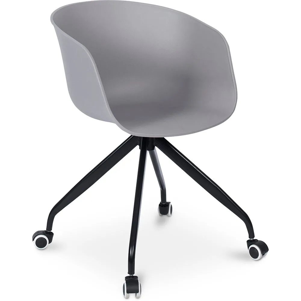Chaise de bureau avec accoudoirs - Chaise de bureau avec roulettes - Guy - Joan image 8