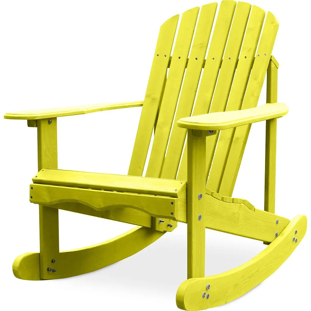 Chaise d'extérieur avec accoudoirs - Chaise de jardin - Adirondack - Rocking Chair en bois - Adirondack image 8