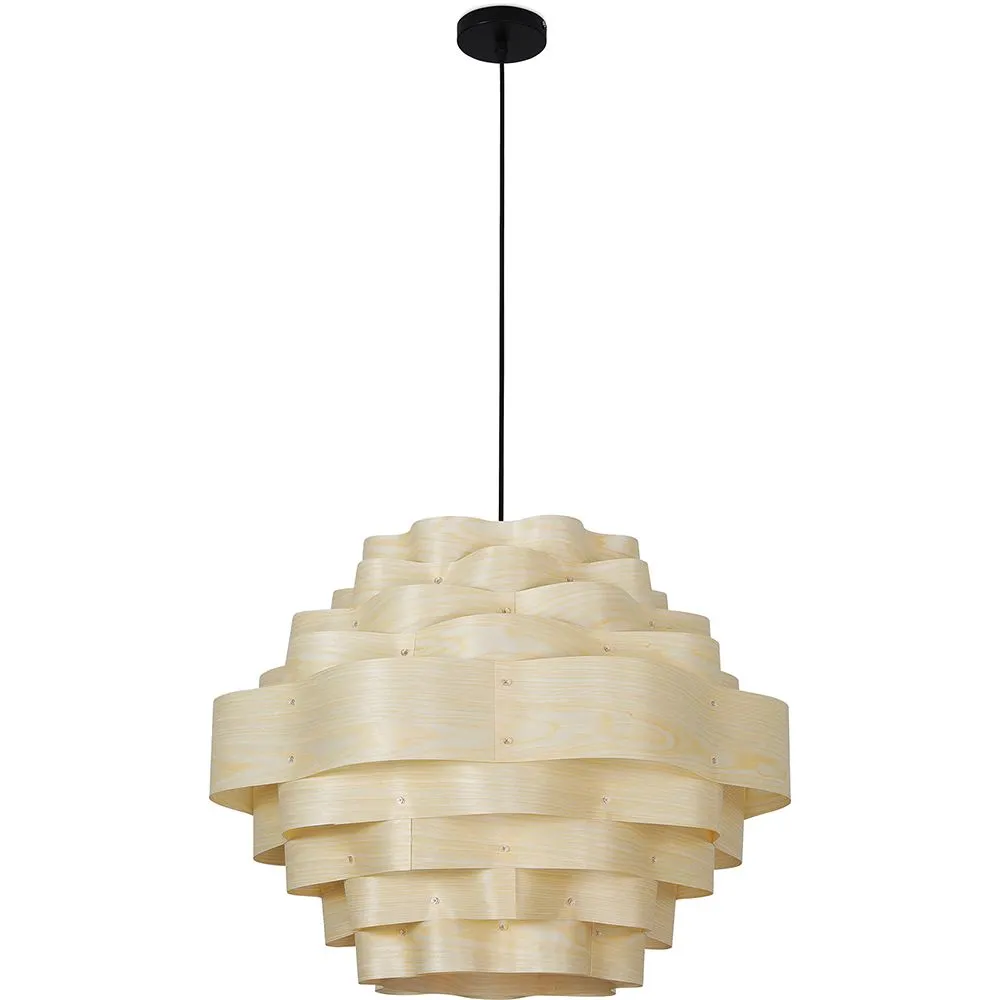Lampe de plafond en bois - Lampe suspendue de stile Boho Bali - Aura

 image 8