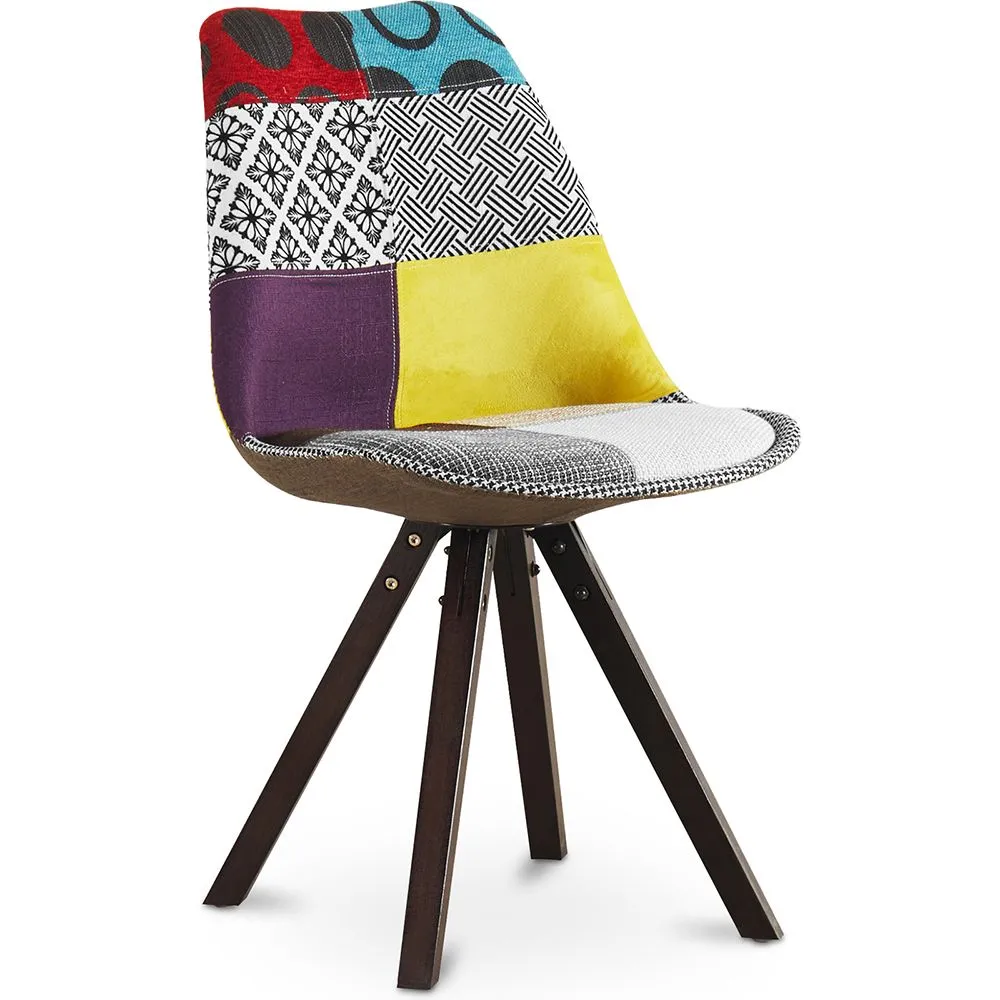 Chaise de Salle à Manger - Revêtement Patchwork -Ray image 8