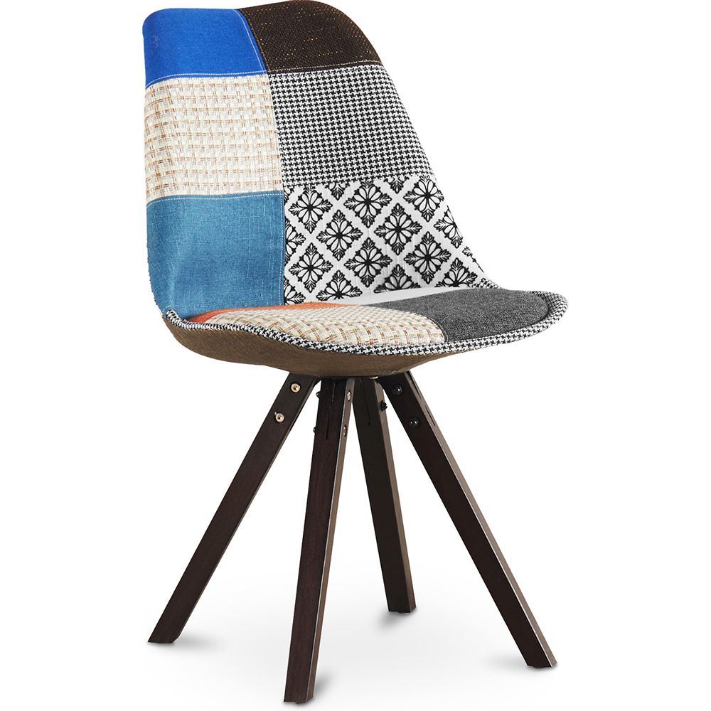 Chaise de Salle à Manger - Revêtement Patchwork - Pixi  image 8