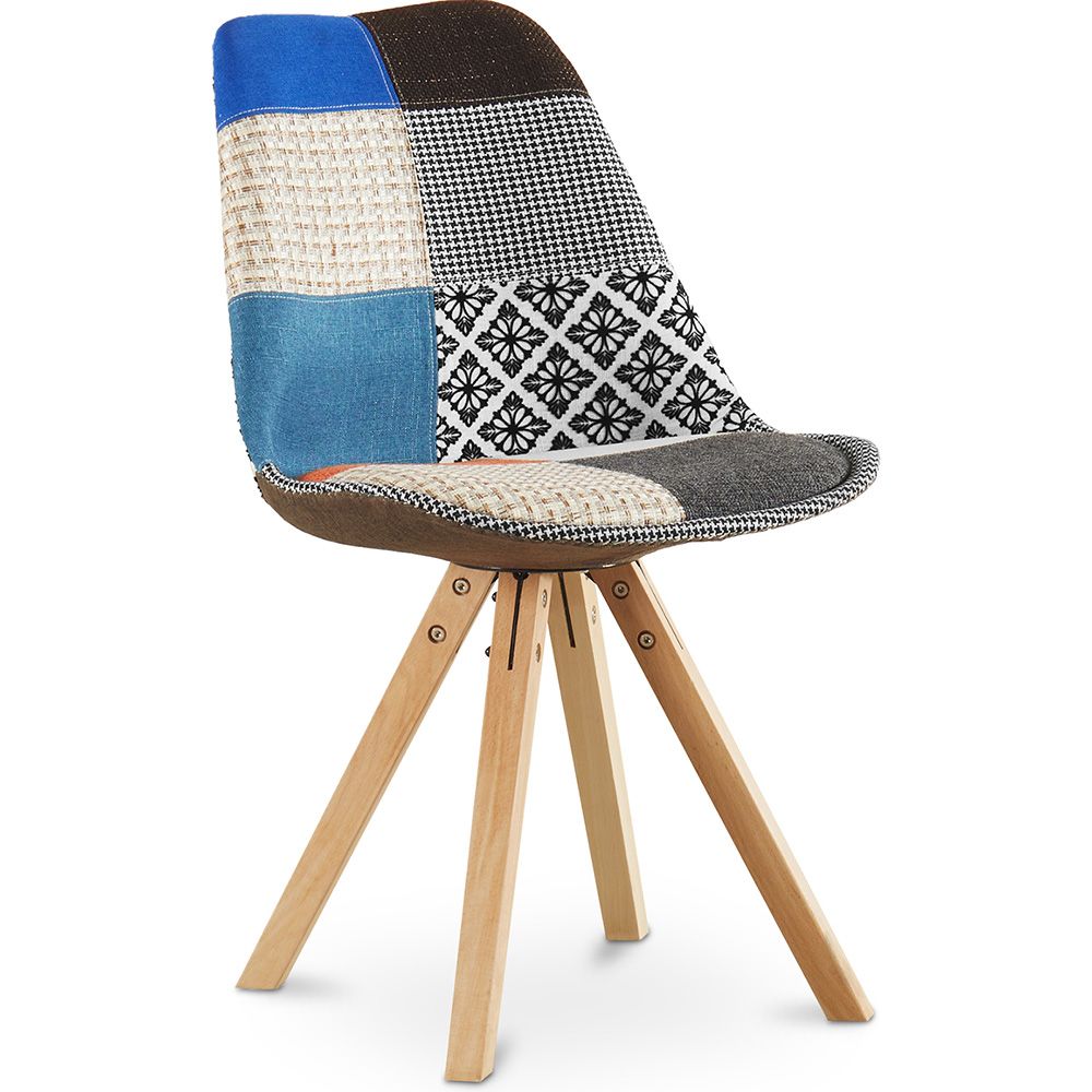 Chaise de Salle à Manger - Revêtement Patchwork - Pixi  image 8