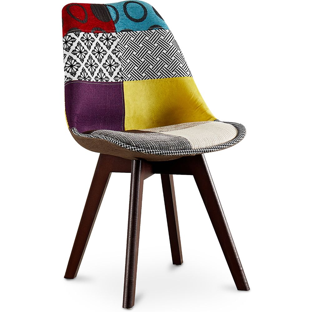 Chaise de Salle à Manger - Revêtement Patchwork - Ray image 8