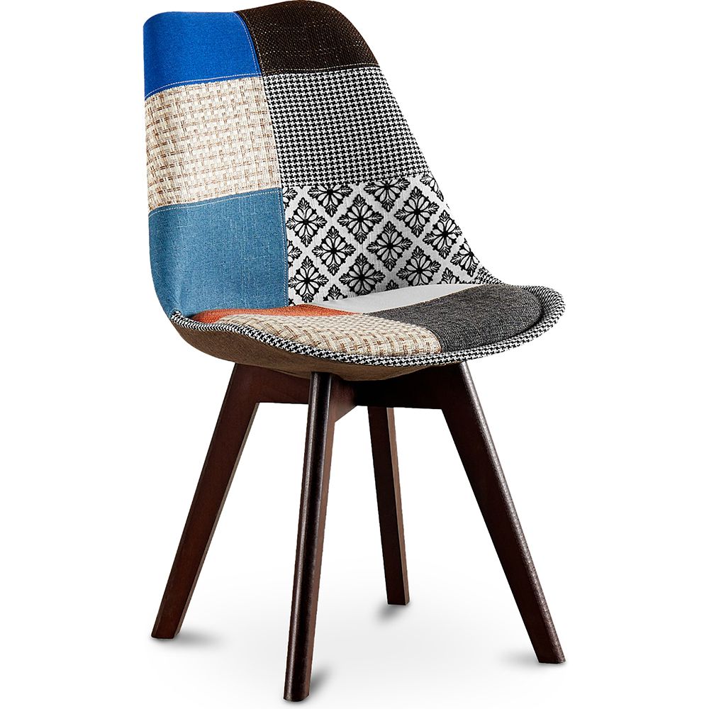 Chaise de Salle à Manger - Revêtement Patchwork - Pixi image 8