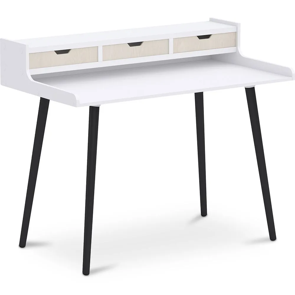 Bureau en Bois avec Tiroirs - Design Scandinave - Thora image 8