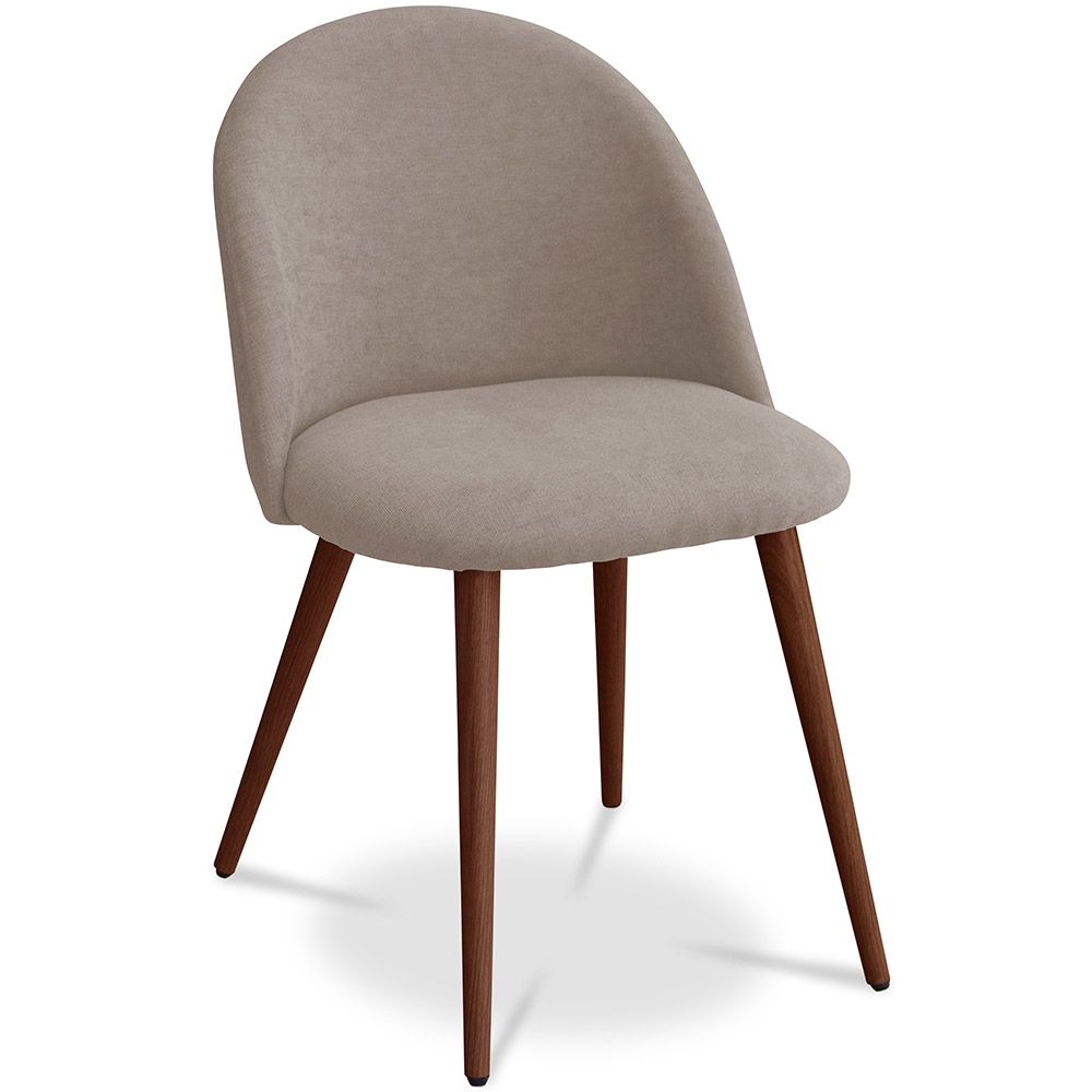 Chaise de salle à manger - Tapissée en tissu - Style scandinave - Evelyne image 8
