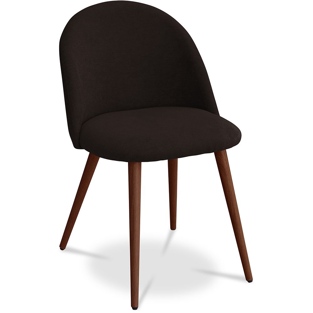 Chaise de salle à manger - Tapissée en tissu - Style scandinave - Evelyne image 8