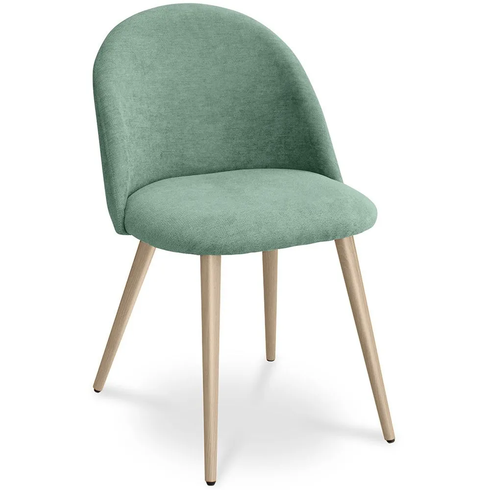 Chaise de salle à manger - Tapissée en tissu - Style scandinave - Evelyne image 8