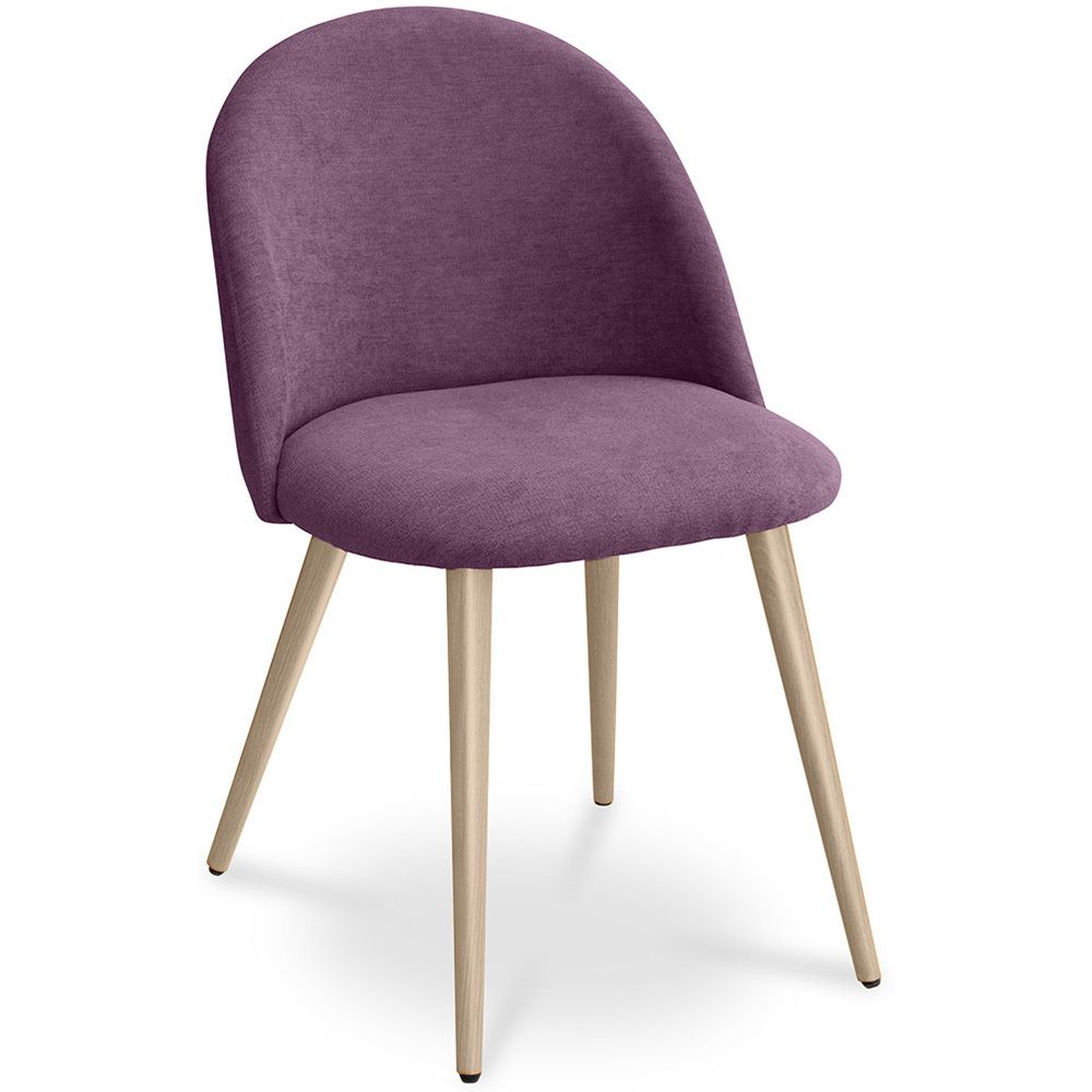 Chaise de salle à manger - Tapissée en tissu - Style scandinave - Evelyne image 8