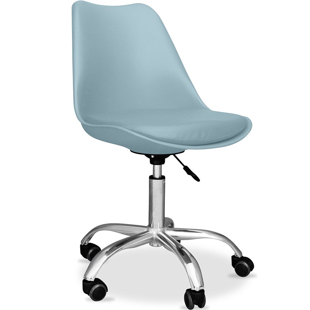 Chaise de bureau à roulettes - Chaise de bureau pivotante - Tulip image 8
