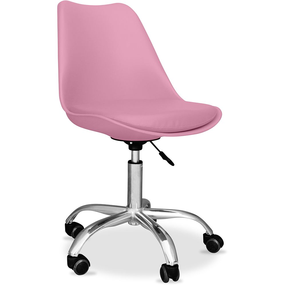 Chaise de bureau à roulettes - Chaise de bureau pivotante - Tulip image 8