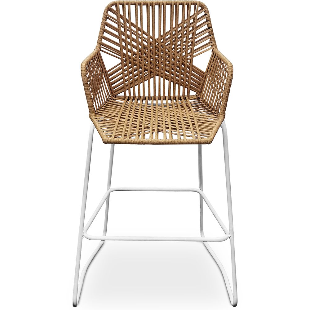Tabouret Design Boho Bali en Rotin - 75cm - Tale image 8