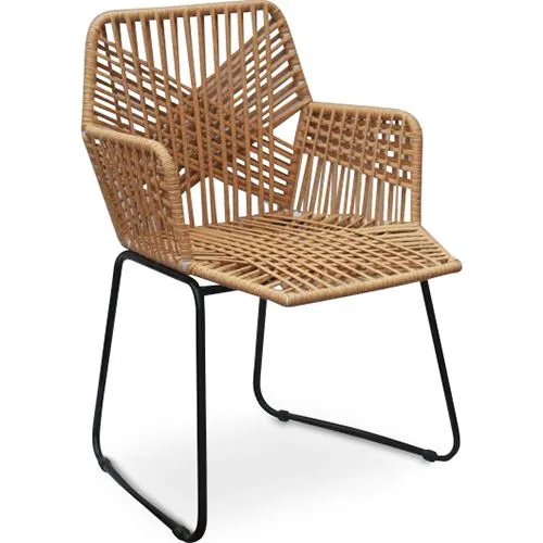 Chaise de salle à manger en rotin - Chaise de jardin Boho Bali Design - Tale image 8