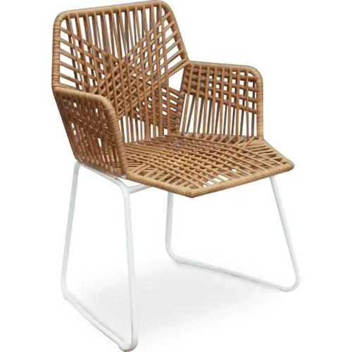 Chaise de salle à manger en rotin - Chaise de jardin Boho Bali Design - Tale image 8