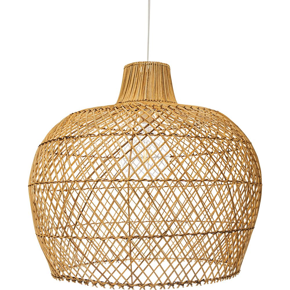 Lampe de plafond en rotin - Lampe suspendue de style Boho Bali - Mai image 8