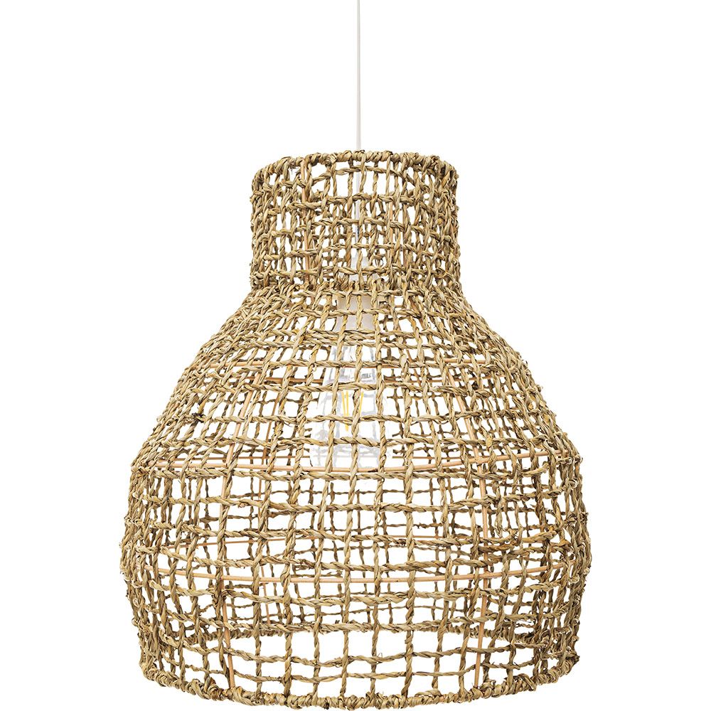 Lampe de plafond en rotin - Lampe suspendue de stile Boho Bali - Lan image 8