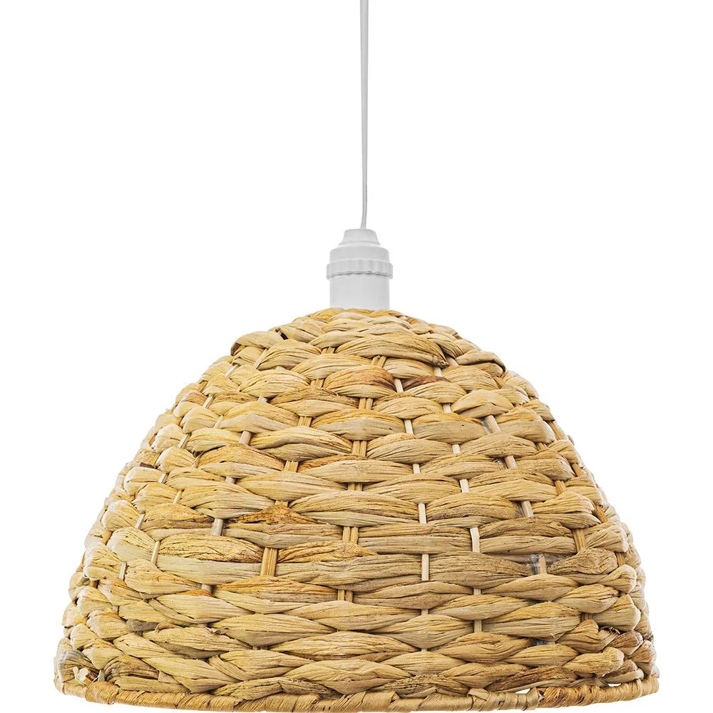 Lustre de plafond en herbe de mer - Suspension de style Boho Bali - Ngu image 8