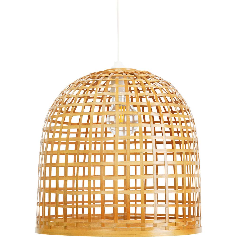 Lustre de plafond en bambou - Suspension de style Boho Bali - Thi image 8