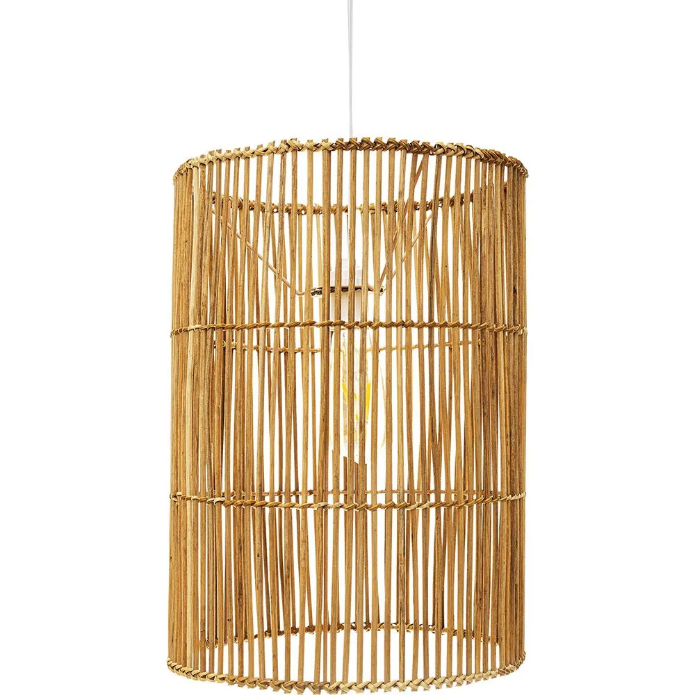 Lampe de plafond en rotin - Lampe suspendue de stile Boho Bali - An image 8