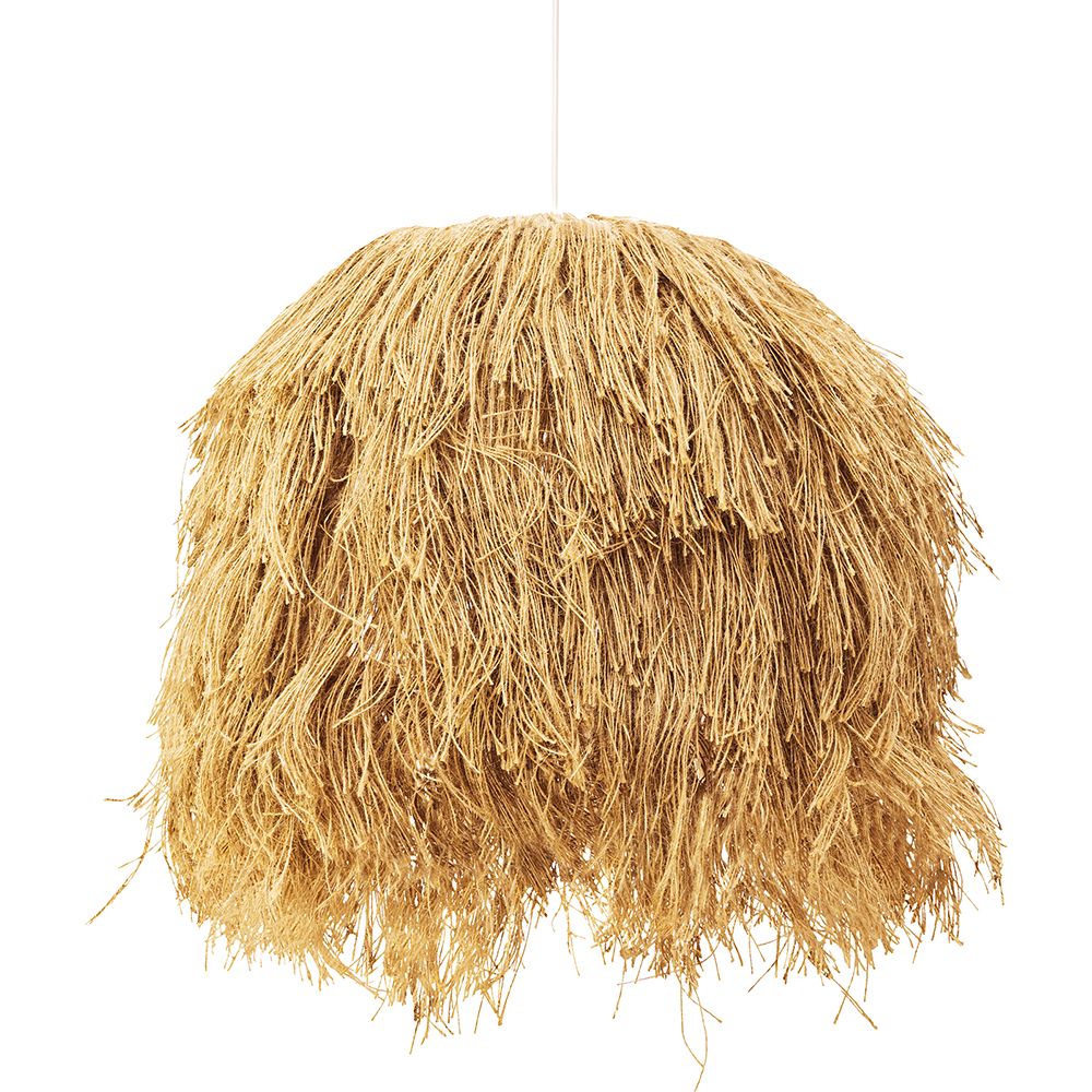 Lampe de plafond en jute - Lampe suspendue de stile Boho Bali - Lien image 8