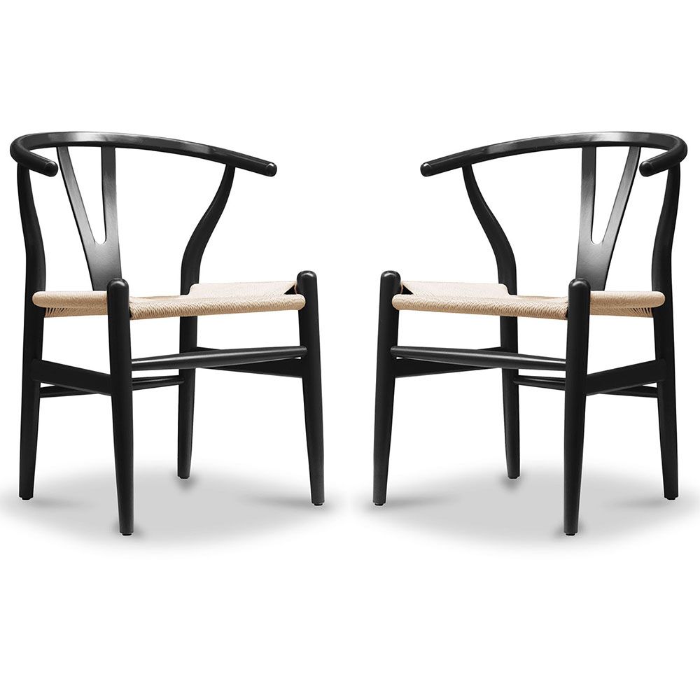 Lot de 2 chaises de salle à manger en bois - Style scandinave - Wish image 8