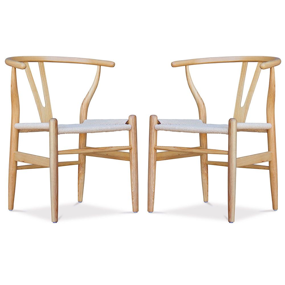 Lot de 2 chaises de salle à manger en bois - Style scandinave - Wish image 8