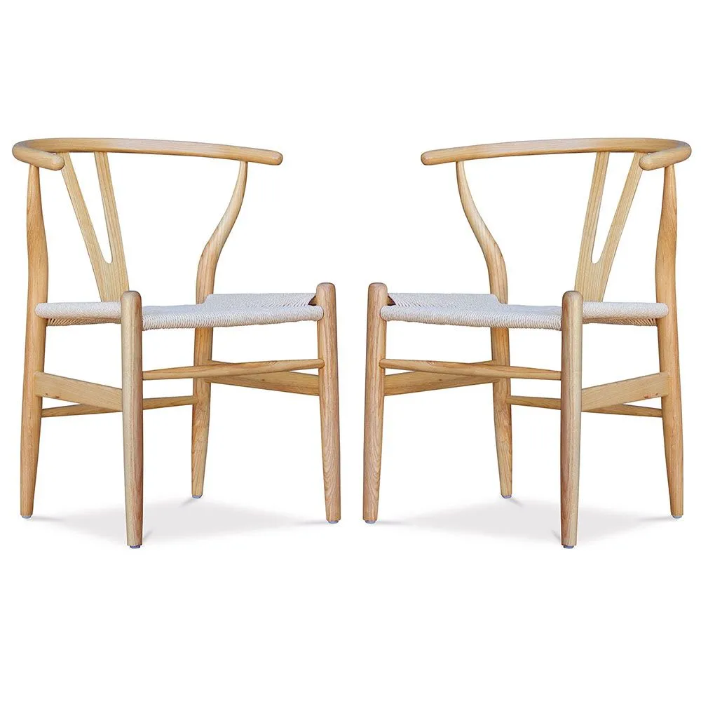 Lot de 2 chaises de salle à manger en bois - Style scandinave - Wish image 8