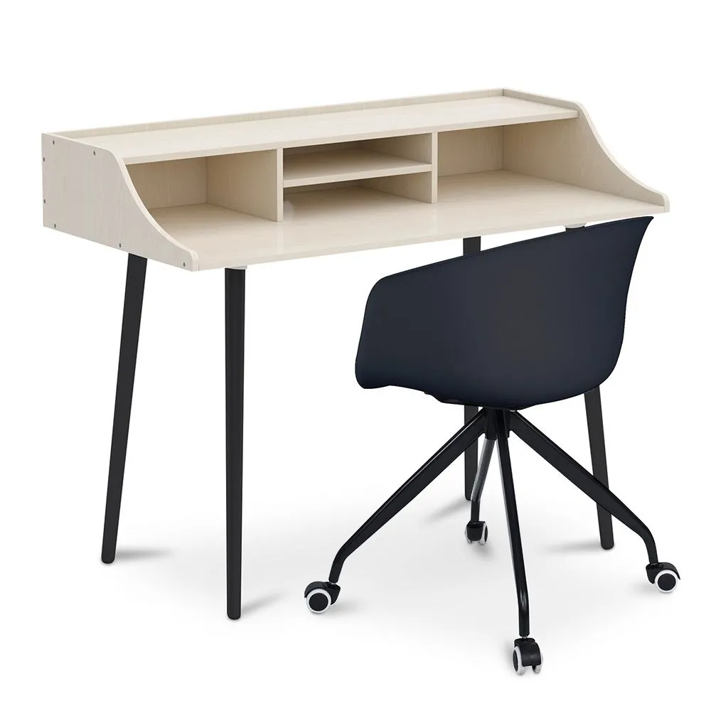 Bureau en Bois - Design Scandinave - Torkel + Chaise de Bureau Design - Joan image 8