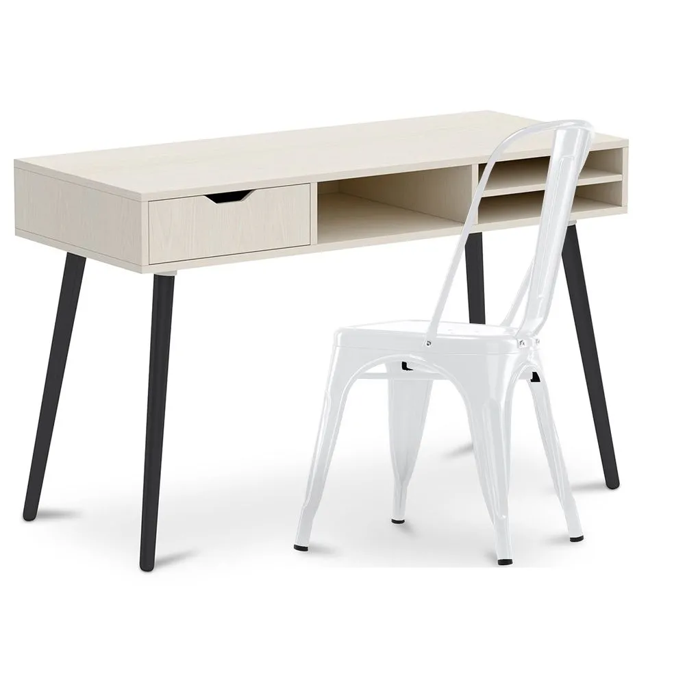 Bureau en Bois - Design Scandinave - Beckett + Chaise de Salle à Manger - Stylix image 8