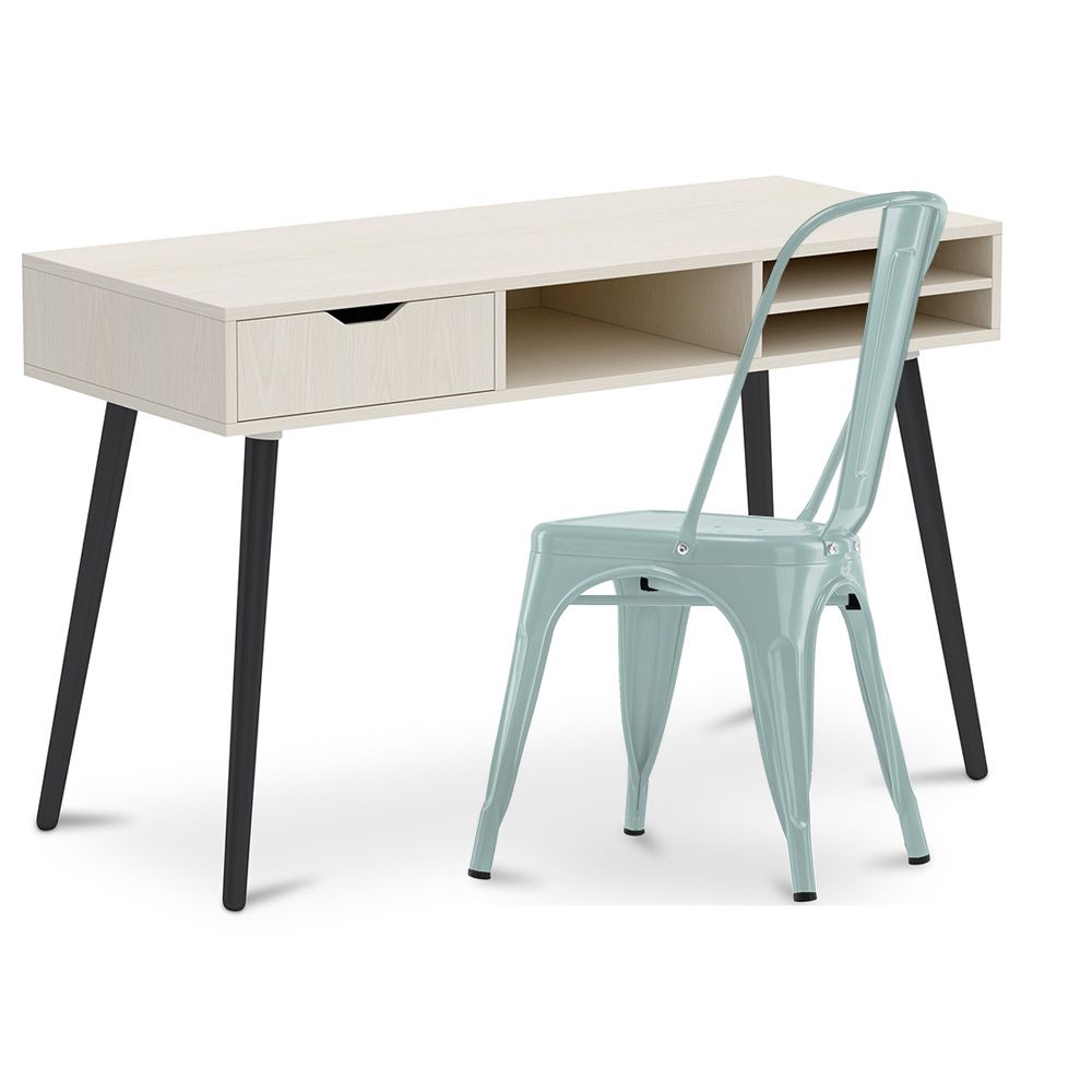 Bureau en Bois - Design Scandinave - Beckett + Chaise de Salle à Manger - Stylix image 8