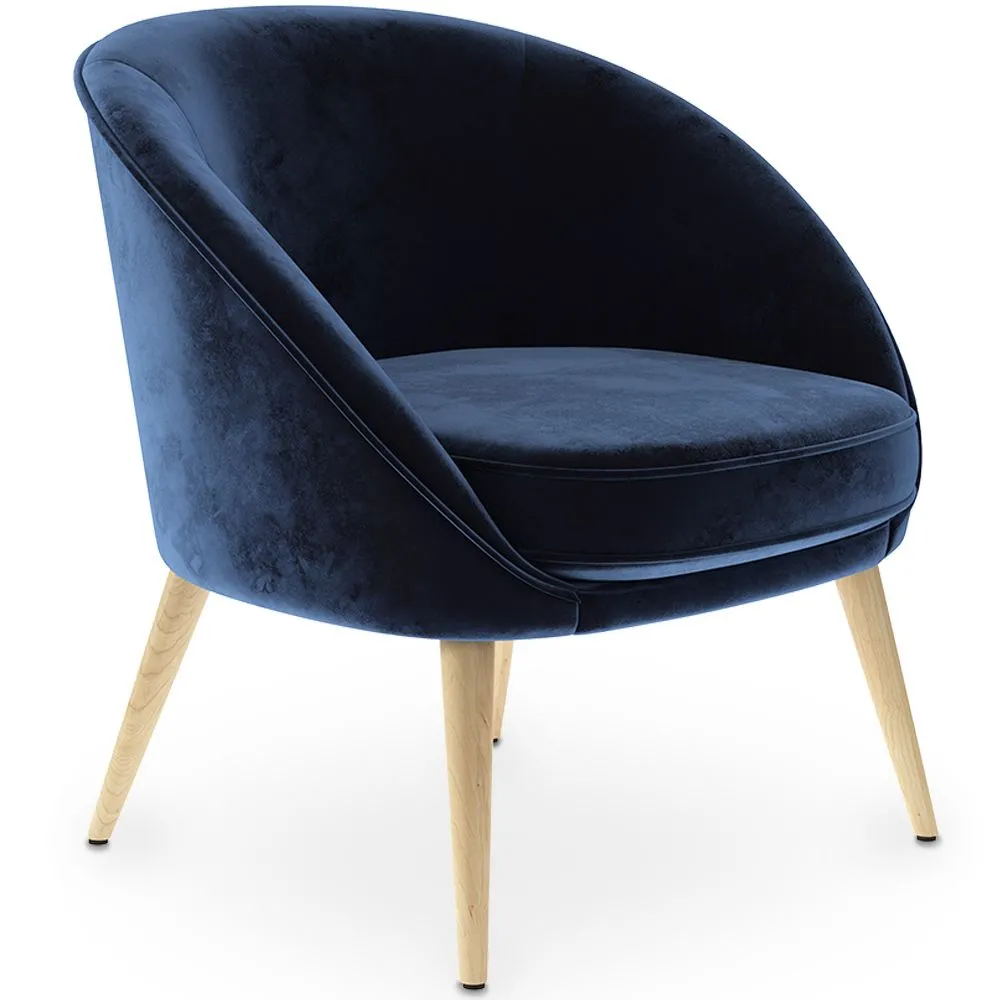 Fauteuil design - Revêtu de velours - Pimba image 8