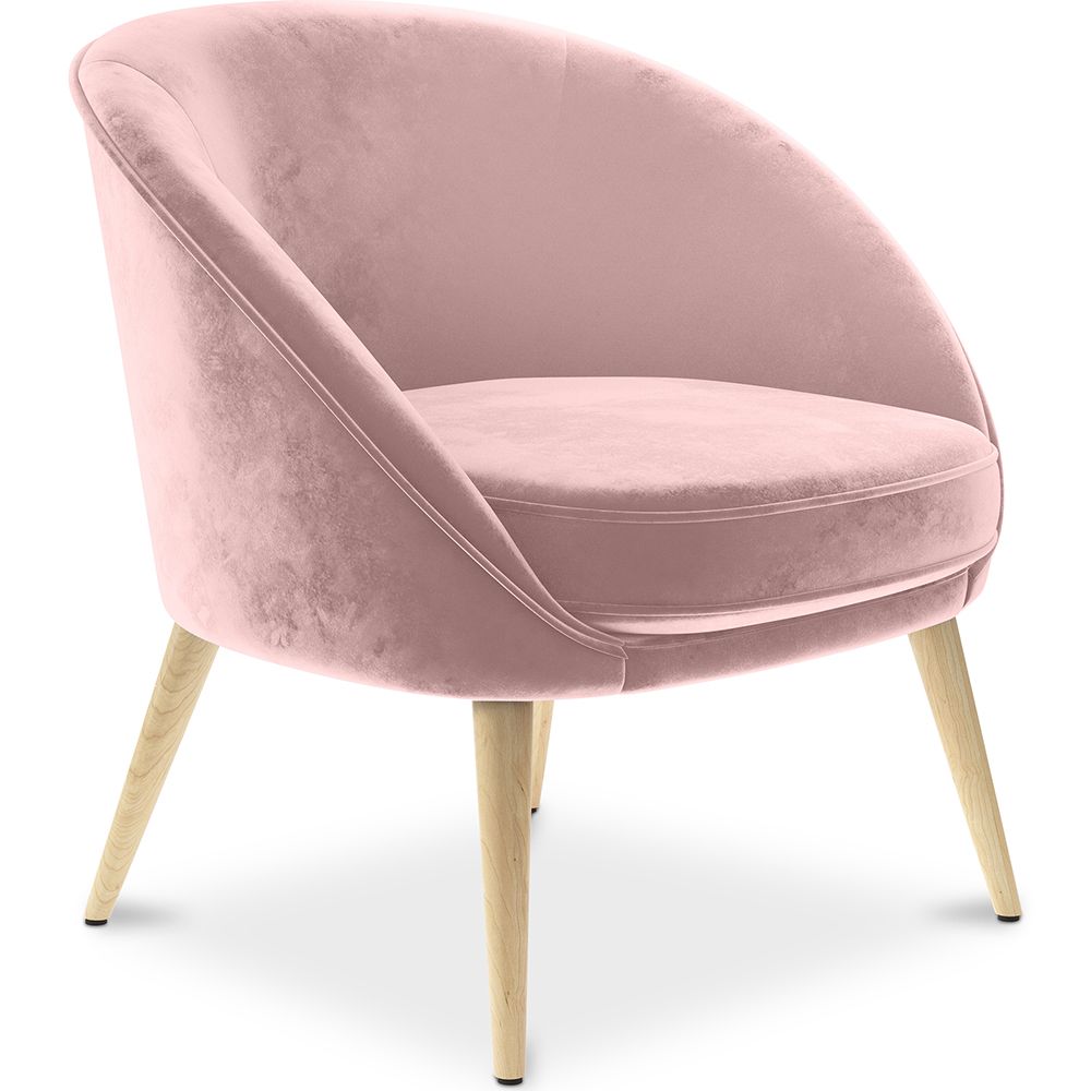 Fauteuil design - Revêtu de velours - Pimba image 8