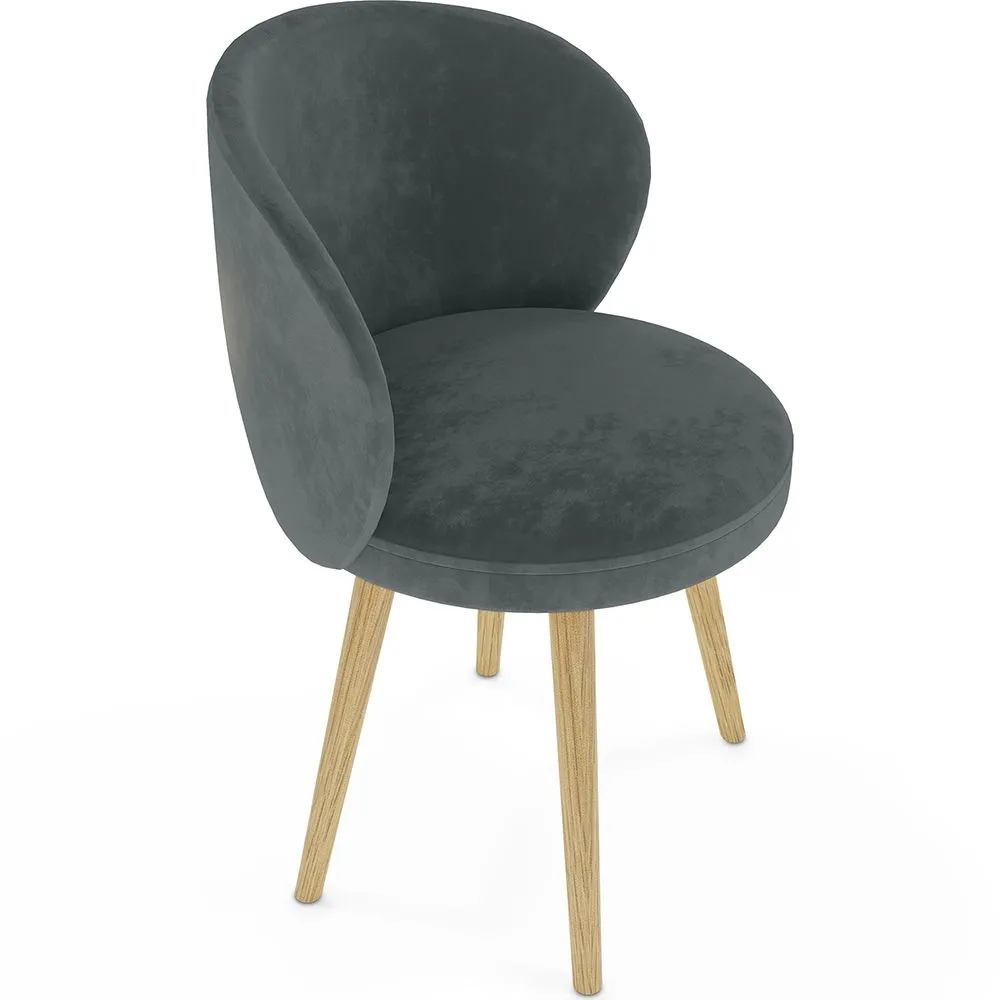 Fauteuil design - tapissé en velours - Yuna image 8
