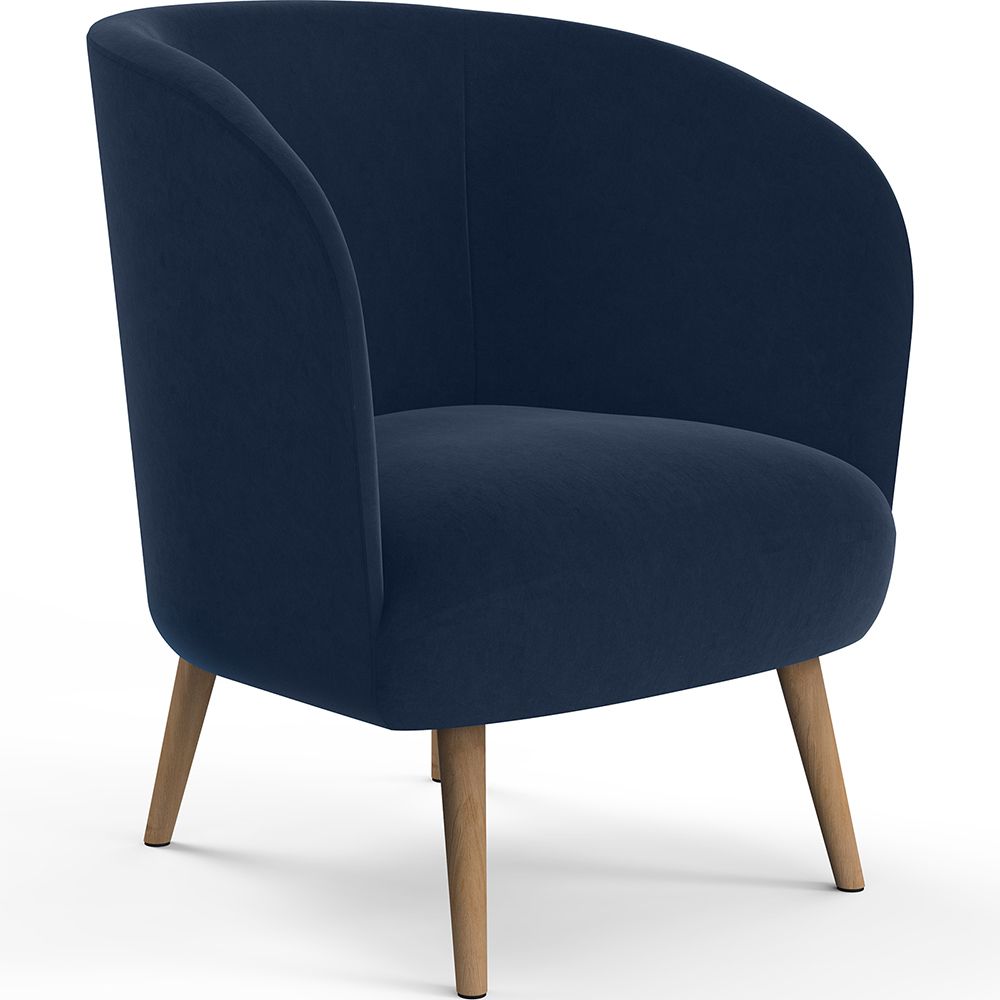 Fauteuil design - Revêtu de velours - Krenda image 8