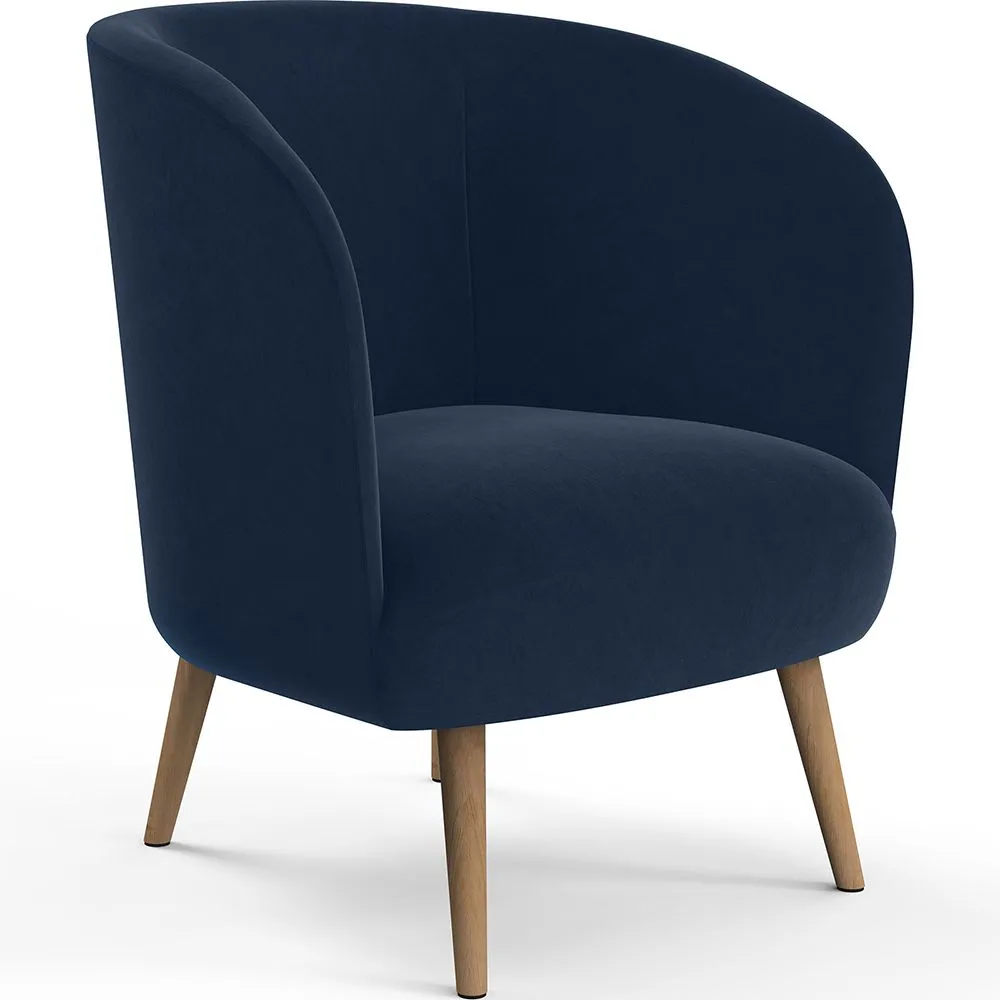 Fauteuil design - Revêtu de velours - Krenda image 8