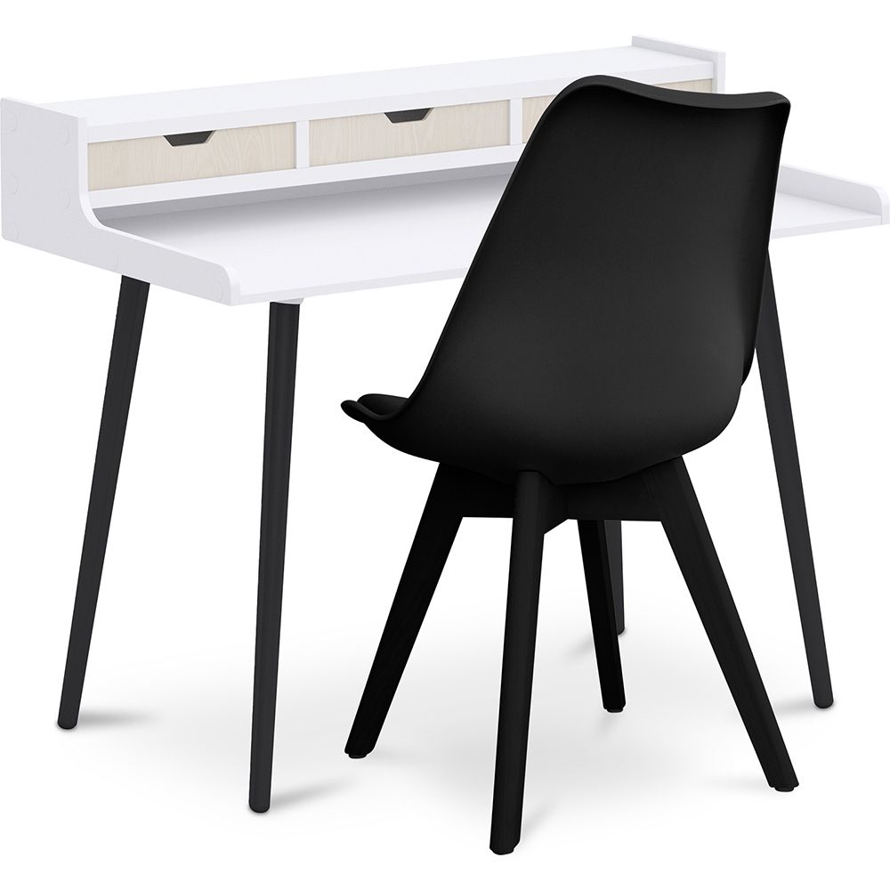 Ensemble de Bureau en Bois - Design Scandinave - Thora + Chaise de Salle à Manger - Design Scandinave - Denisse image 8
