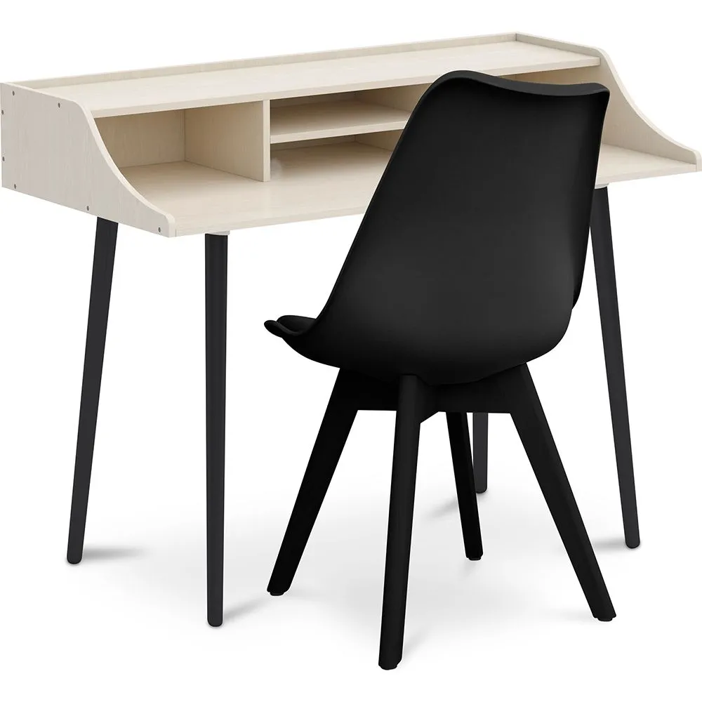 Ensemble de Bureau en Bois - Design Scandinave - Torkel + Chaise de Salle à Manger - Design Scandinave - Denisse image 8