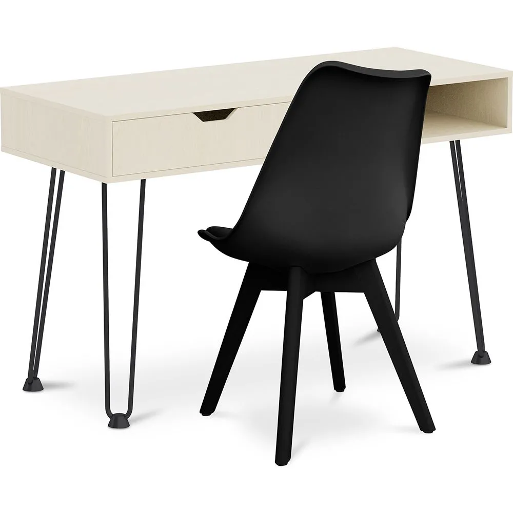 Ensemble de Bureau en Bois - Design Scandinave - Andor + Chaise de Salle à Manger - Design Scandinave - Denisse image 8