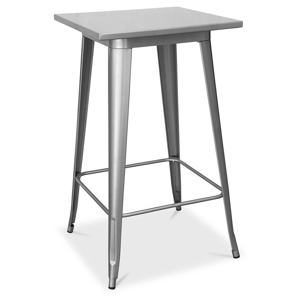 Table tabouret carrée - Design industriel - 100 cm - Galla image 8