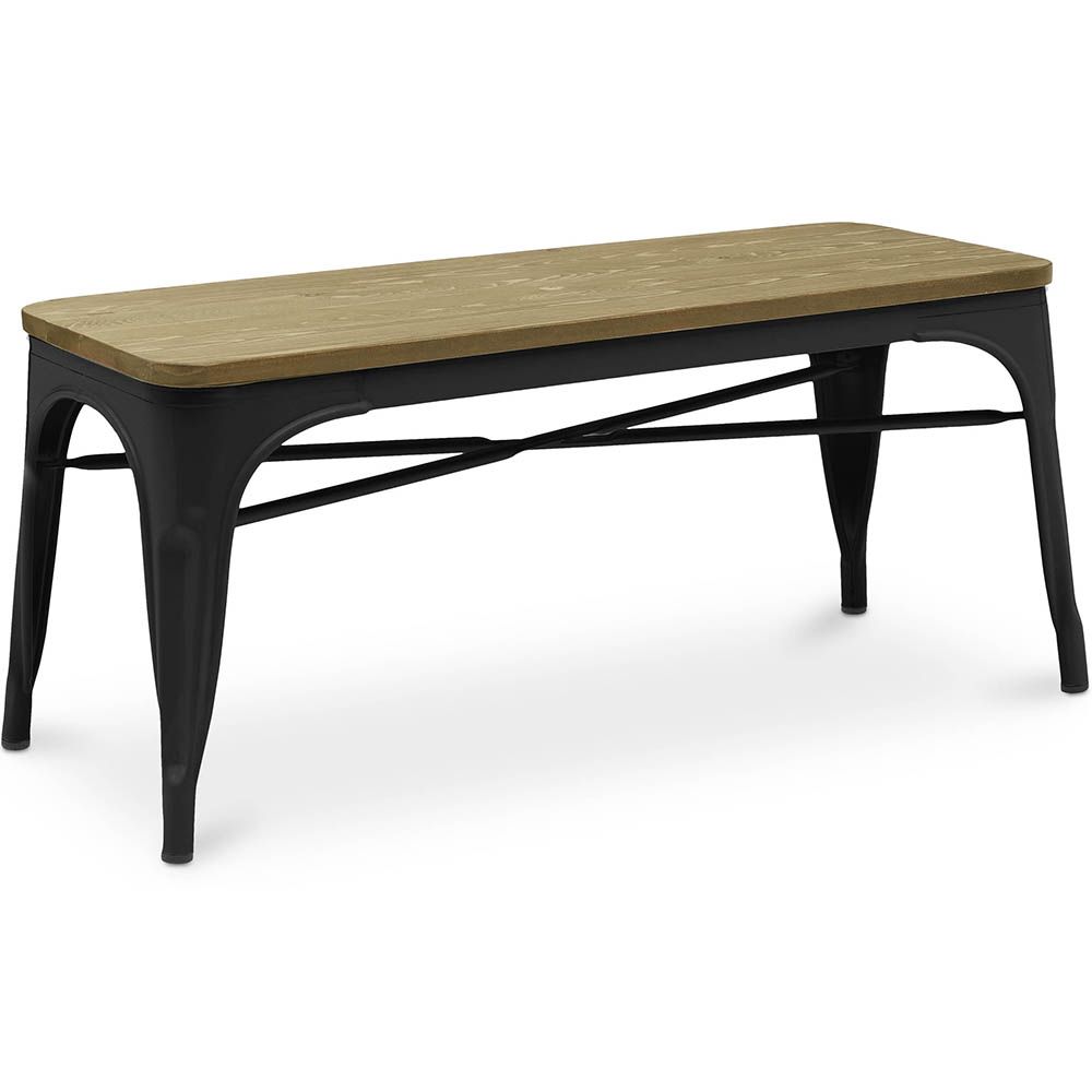 Banc - Design Industriel - Bois et Métal - Stylix image 8