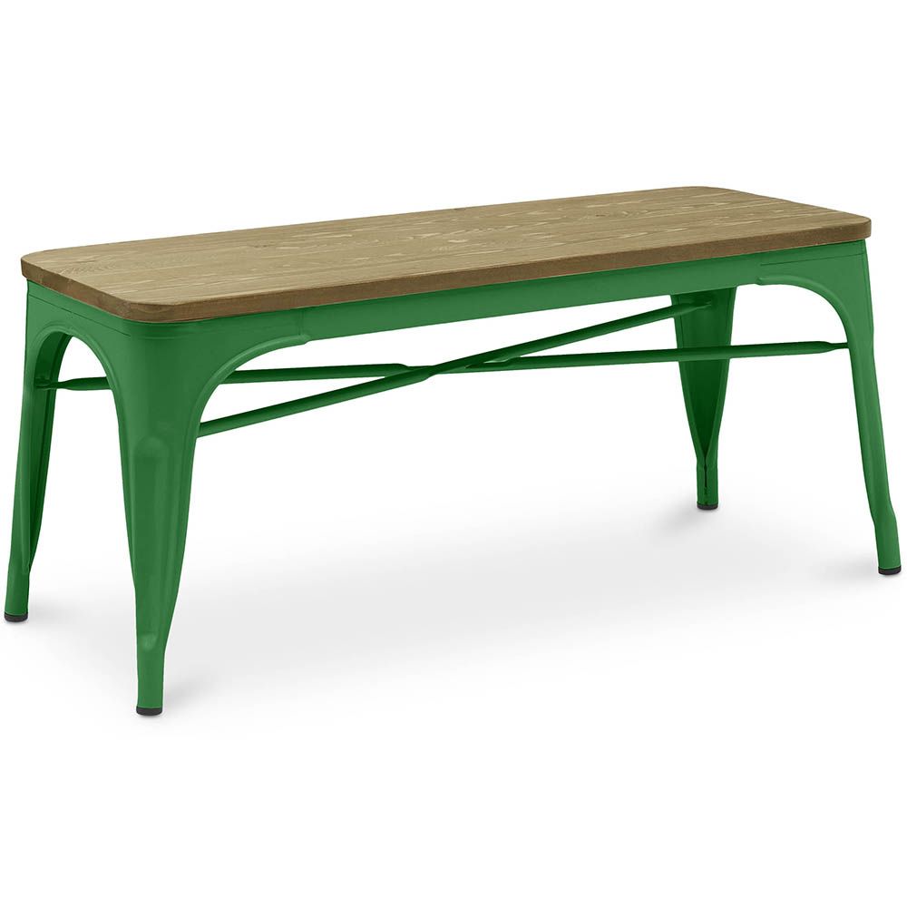 Banc - Design Industriel - Bois et Métal - Stylix image 8